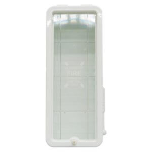 All Safe Global White 5 lb Fire Extinguisher Cabinet - Front