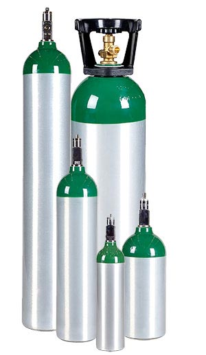 All Safe Global medical oxygen cylinder family