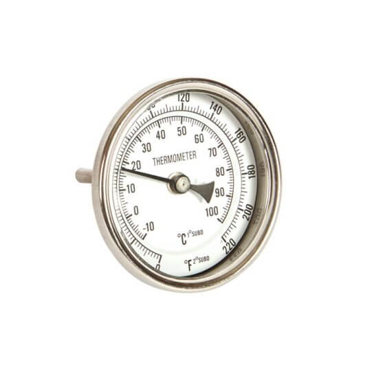All Safe Global Dial Thermometer Short Stem
