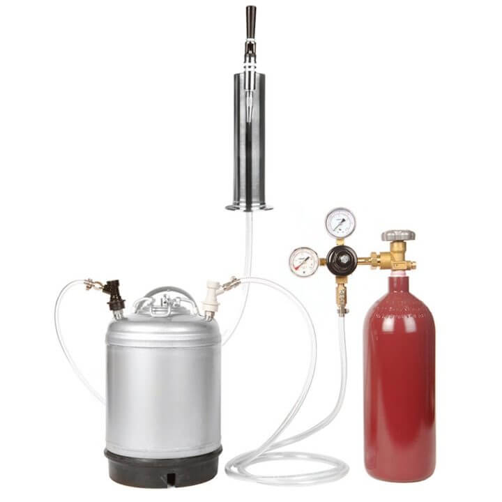 Cold Brew and Nitro Coffee Keg Kit New 2.5 Gallon Keg, 20 cuft