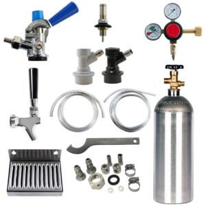 All Safe Global Universal Refrigerator Conversion Kit – Ball Lock and Sankey Connections – 5 lb CO2